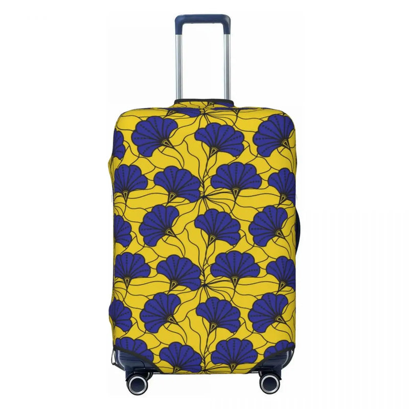 Funny Africa Ankara Geometric Art Luggage Cover Protector Elastic Travel Suitcase Covers