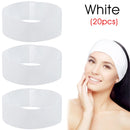 10/50/100 pçs descartável spa facial headbands branco facial esteticista bandana envoltório não tecido macio cuidados com a pele salão de beleza supplie