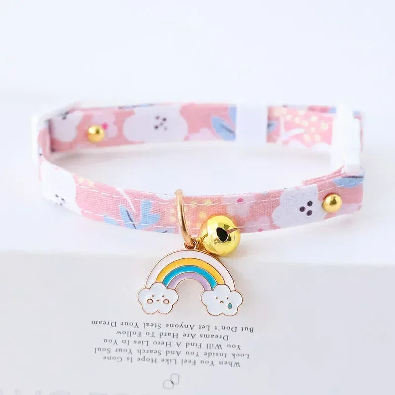 Adjustable Newborn Kitten Collar, Breakaway Safety Collar with Bell, Soft and Comfortable, Ideal for Small Dogs, Pet Accessories