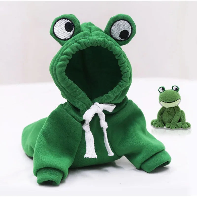 Dog Winter Warm Clothes Cute Plush Coat Hoodies Pet Costume Jacket For Puppy Cat French Bulldog Chihuahua Small Dog Clothing