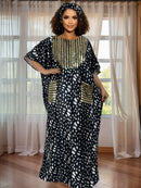 Vestido maxi feminino de lantejoulas brilhantes elegante vestido de noite longo para ocasiões especiais