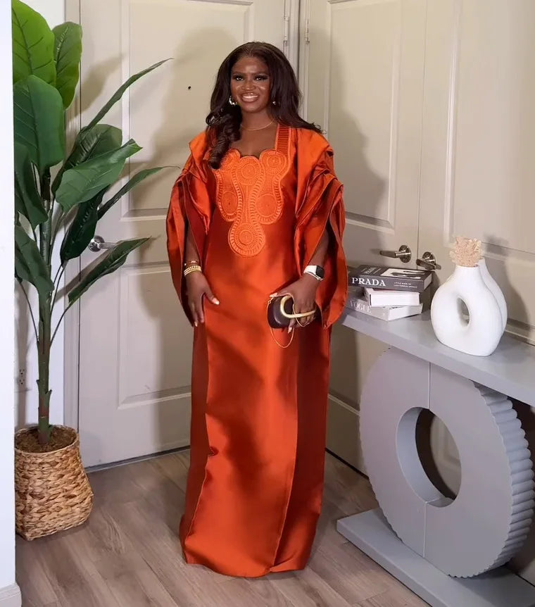 Abayas African Dresses for Women 2025 Traditional Africa Clothing Dashiki Ankara Outfits Gown Robe Muslim Kaftan Maxi Long Dress