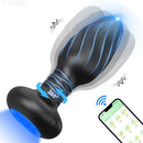 APP Anal Plug Butt Plug Brinquedos Sexuais para Homens Wiggle Massageador de Próstata 360 °   Brinquedo sexual vibrador anal vibratório de rotação para mulheres masculinas