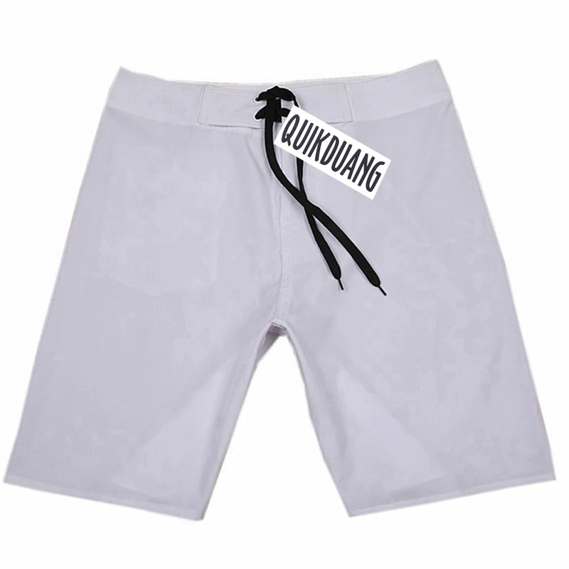 Quick-Dry Waterproof Beachshorts Men's Swimming Trunks Casual Bermuda Spandex Surf Pants Physique Competition Board Shorts L01
