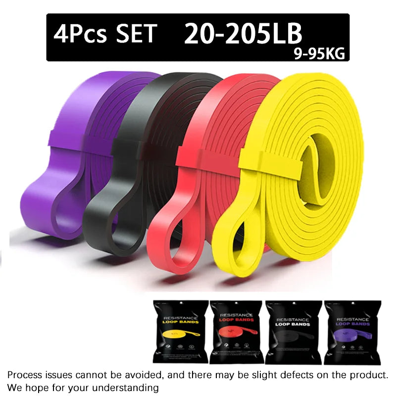 Latex Resistance Bands Pull Up Gym Home Fitness Rubber Expander Loop Strength Assist Workout Training Equipment