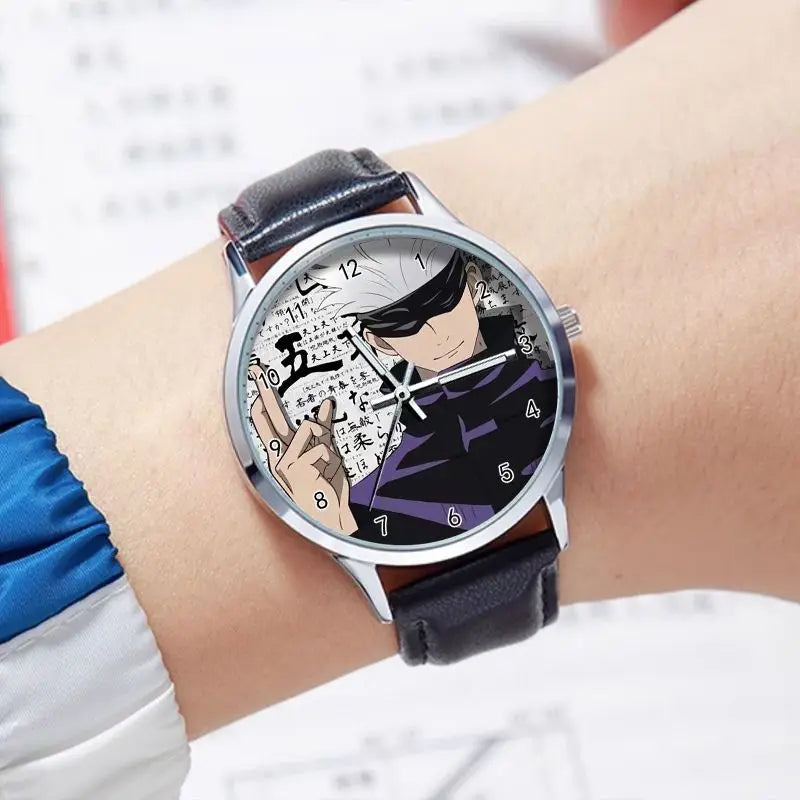 Jujutsu Kaisen Gojo Satoru Waterproof Watch Student pointer Watch Lolita Birthday present Cosplay Cute Cartoon Xmas Gifts