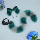 Cheshire gato cosplay adereços animal orelha cauda bandana halloween carnaval clube pub masquerade festa trajes feminino headwear