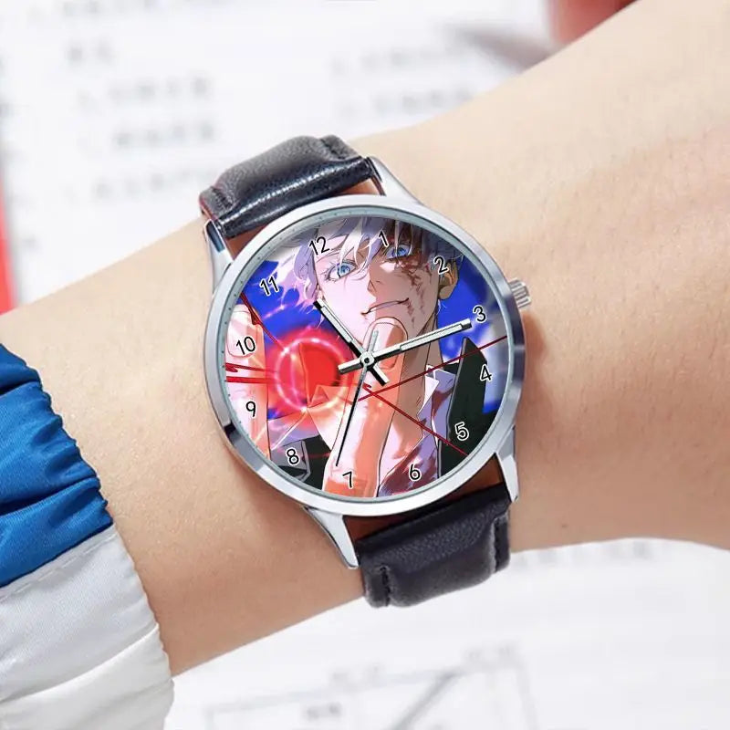 Jujutsu Kaisen Gojo Satoru Waterproof Watch Student pointer Watch Lolita Birthday present Cosplay Cute Cartoon Xmas Gifts