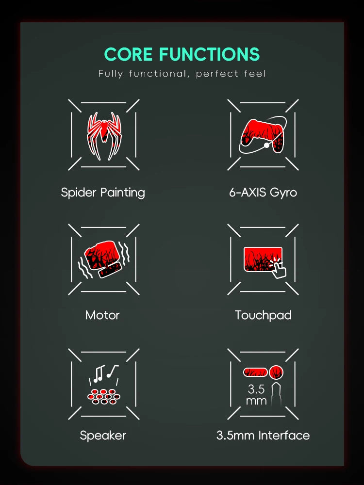 Data sapo controladores de jogo sem fio bluetooth-compatível spide gamepad para ps4 gamepad magro/pro console jogo para joystick pc