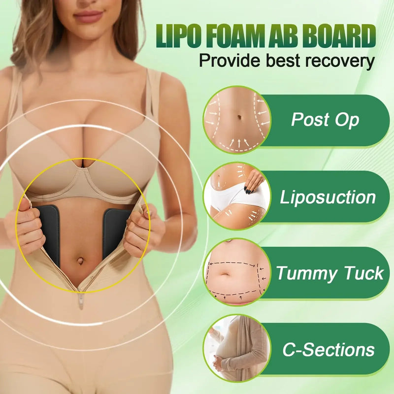 Flattening Compression Ab Lipo Board Post Surgery Foam After Tummy Tuck Tabla Abdominal for Fajas Colombianas Shapewear