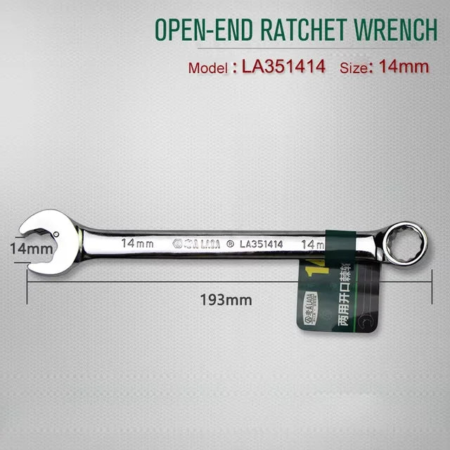 Laoa 8-27mm chave de catraca de extremidade aberta combinação chave de soquete de catraca chave universal ferramenta manual de reparo de carro de bicicleta