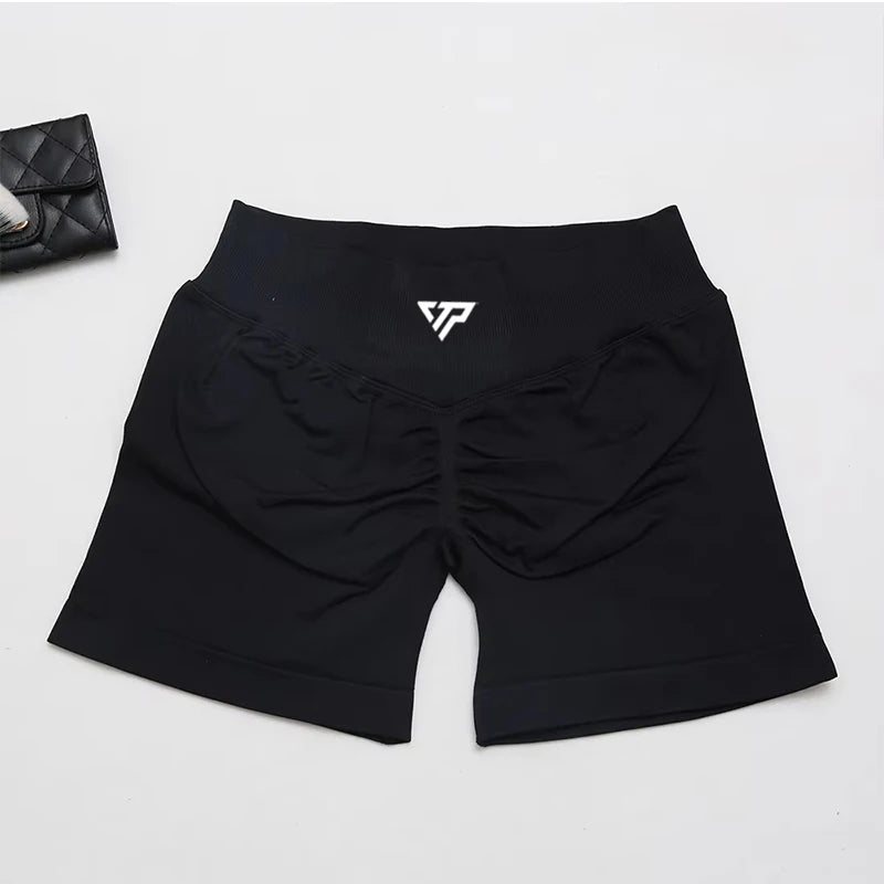 Alta qualidade de boa qualidade esportes femininos estiramento shorts de fitness yoga treinamento correndo pilates apertado yoga shorts