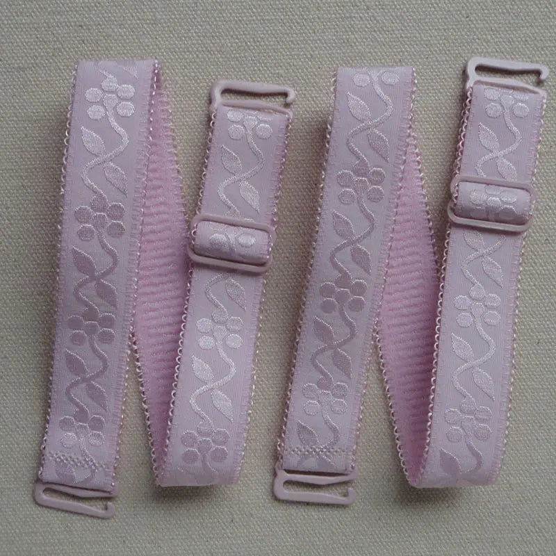 Candy Color Elastic Underwear Shoulder Strap Lace Lace Elastic Bra Strap 1.8cm Wide Soft and Comfortable Women's Bra Strap