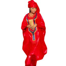 Vestido africano Dashiki com lenço para mulheres, vestido tingido com gravata, bordado, moda casal, elegante