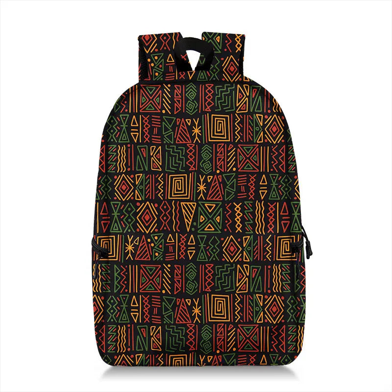 African Women Backpack Africa Tribal Ethic Shoulder Travel Bags Fashion Rucksack Teenager Laptop Daypack School Bags Gift