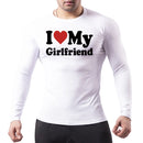 Camisa de compressão gráfica masculina, Ginásio Treino, Atlético, Quick Dry Tshirts, Primavera, Outono, Formação, Corrida, Camisola, Baselayer Tops