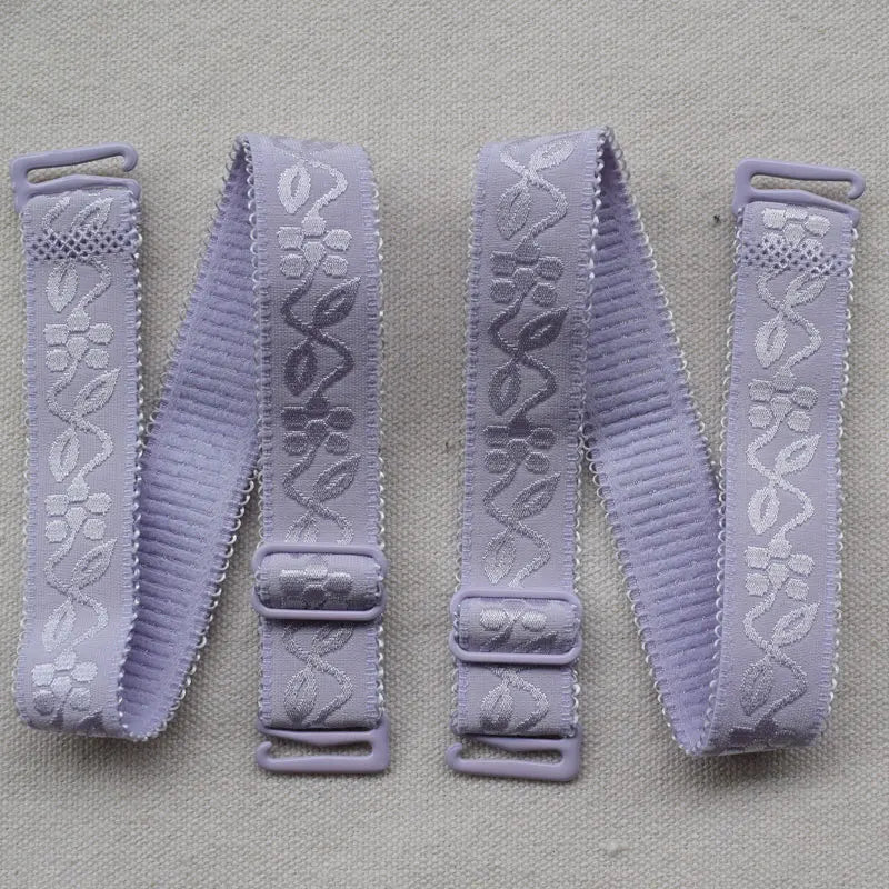 Candy Color Elastic Underwear Shoulder Strap Lace Lace Elastic Bra Strap 1.8cm Wide Soft and Comfortable Women's Bra Strap