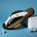 2025 novo estilo verão couro genuíno flip-flop sandália masculina sapatos de couro macio homem sandália ao ar livre antiderrapante sandálias de praia artesanal