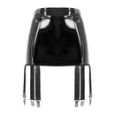 Ligas femininas de couro patente liga cinto suspensórios cintura alta roupa interior shorts para boate rave festa pólo dança traje