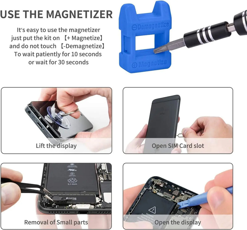 Conjunto de chave de fenda de precisão 115 em 1 kit de ferramentas de reparo com kit de chave magnética, conjunto de chave de fenda de precisão eletrônica com caixa