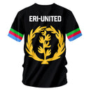 3D impresso encaixotado top manga curta para homens e mulheres, t-shirt Africano, Boxed Flag, Eritrea Little Woman