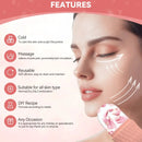 Rolo facial de gelo e conjunto de ferramentas gua sha de aço inoxidável, massageador facial rolo de gelo ferramenta de cuidados com a pele conjunto de beleza ferramenta de contorno de levantamento
