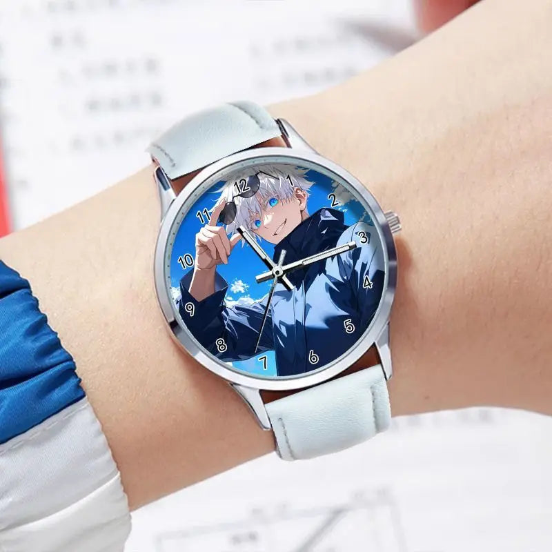 Jujutsu Kaisen Gojo Satoru Waterproof Watch Student pointer Watch Lolita Birthday present Cosplay Cute Cartoon Xmas Gifts