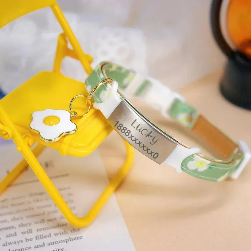 Adjustable Newborn Kitten Collar, Breakaway Safety Collar with Bell, Soft and Comfortable, Ideal for Small Dogs, Pet Accessories