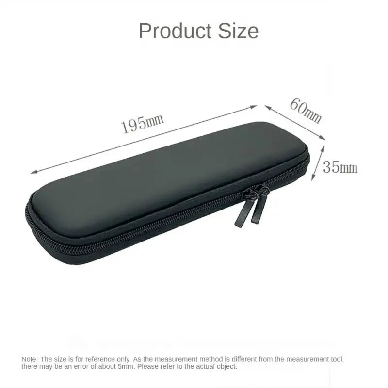Pen Storage Box High Quality Leather Fabric Lightweight Anti-drop Portable Storage Consumer Electronics Pen Box Anti-rust Zipper