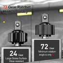 72 dentes 1/4 "1/2" chave de soquete telescópica catraca CR-V liberação rápida profissional ferramentas manuais reparo automóvel