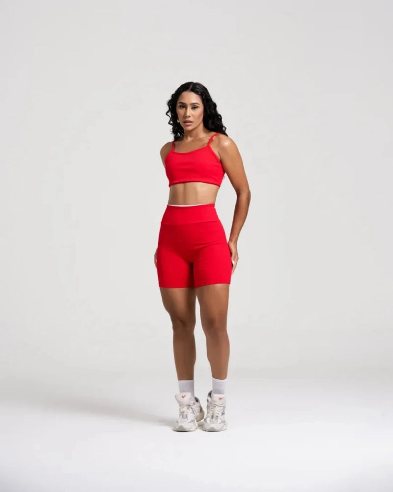 Shorts de ioga de linha sem costura europeus e americanos, calças de ioga de três partes, ajuste justo esportivo sem costura, calças de fitness de cintura alta