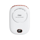 Ventilador portátil de pescoço suspenso, mini ventilador portátil, bateria, USB recarregável, refrigerador de ar de 3 velocidades para viagens ao ar livre, 2000mAh