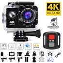 Câmera de ação 4k 1080p/30fps wifi 2.0 "170d subaquática à prova d'água capacete câmera de gravação de vídeo câmeras esportivas ao ar livre mini cam