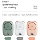 Ventilador portátil de pescoço suspenso, mini ventilador portátil, bateria, USB recarregável, refrigerador de ar de 3 velocidades para viagens ao ar livre, 2000mAh