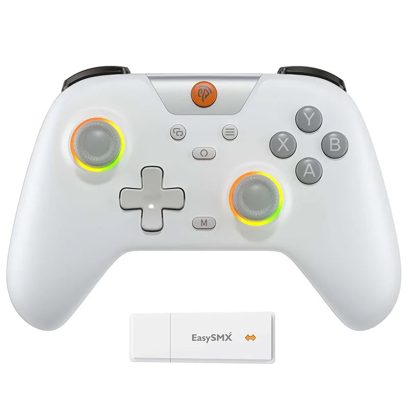 EasySMX X05 controle Gamepad Sem Fio com Bluetooth, Dongle, Com Fio para PC/Celular/Switch/ Steam Gamer, Efeito Hall