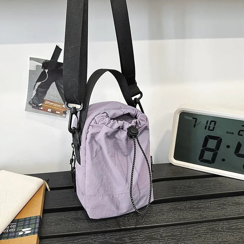 Portable Shoulder Bags Nylon Waterproof Women Mobile Phone Bags Small Outdoor Sport Man Crossbody Bag Casual Water bottle Pouch