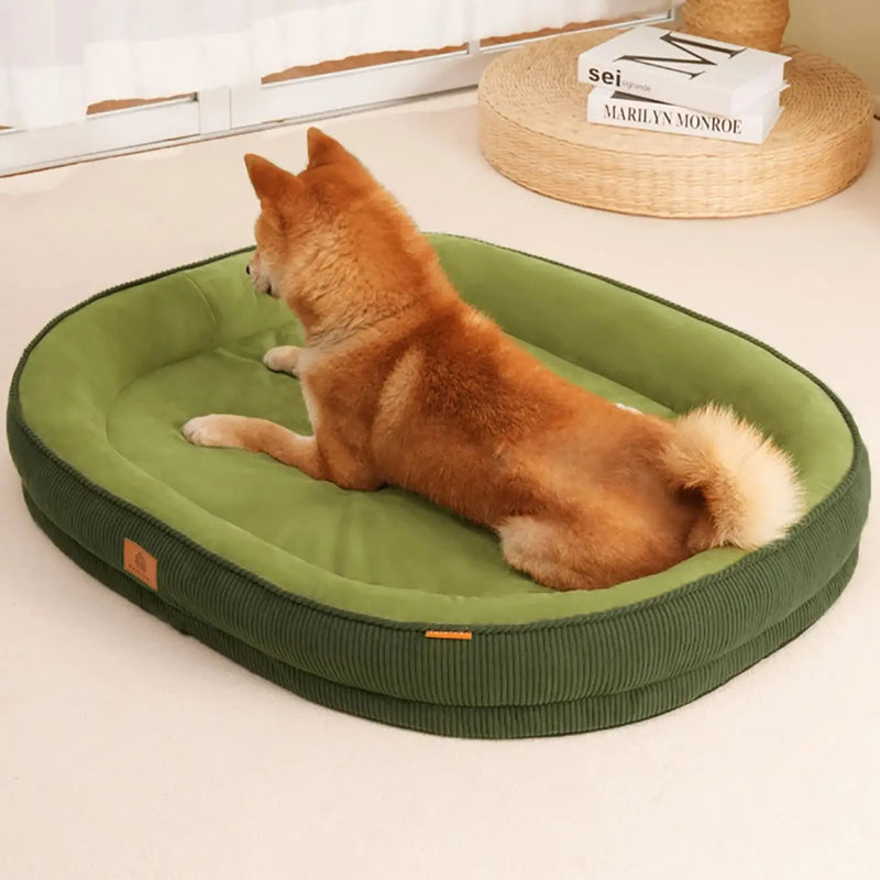 Cama de veludo para cães, removível, lavável, tapete para cães, inverno, engrossado, calor, pelúcia macia, antiderrapante, sofá-cama para animais de estimação, acessórios para cães
