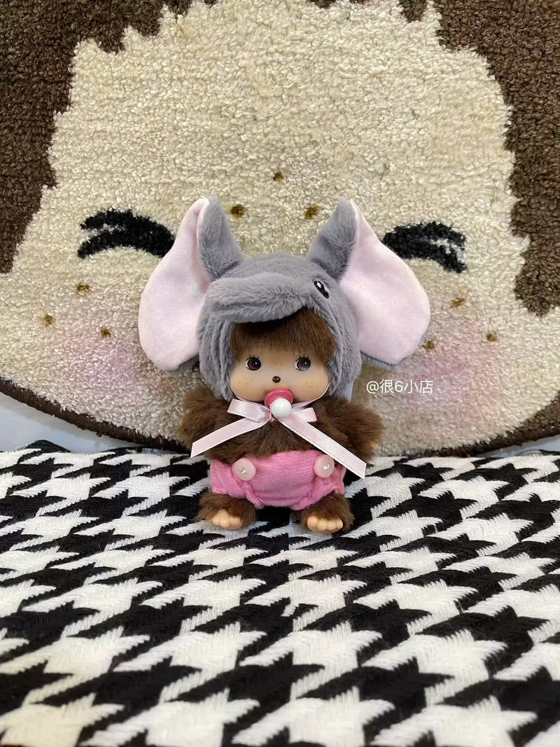 In Stock 15cm Mongon Monkey Kawaii Doll Keychain Bag Pendants Toy Hand Puppet Decompression Children Cute Gift Decoration Gift