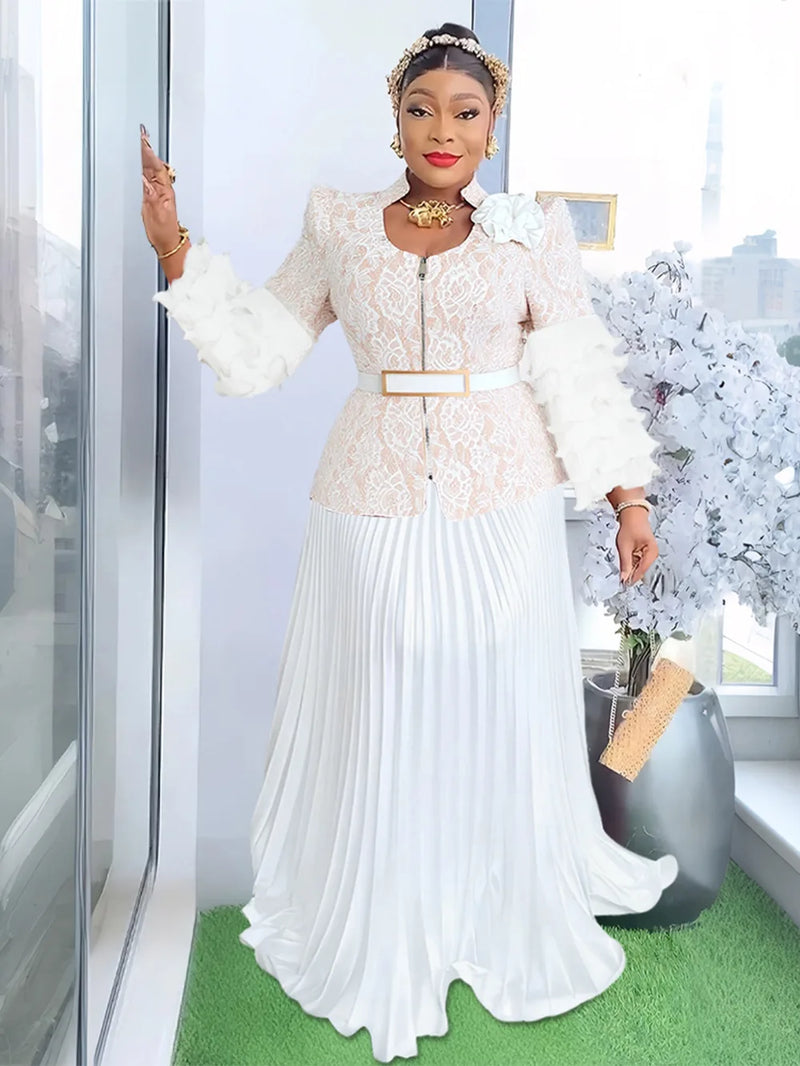 African Dresses for Women 2025 New Fashion Plus Size Sequin Evening Party Long Dress Dashiki Ankara Outfits Robe African Clothes