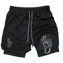 2025 calças de praia de verão masculinas tendência esportes anime impresso casual shorts duplos