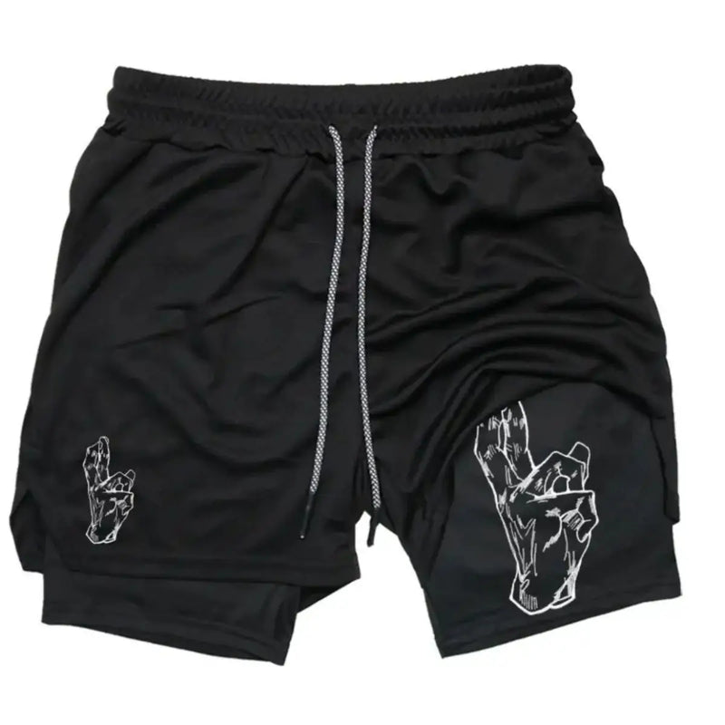 2025 calças de praia de verão masculinas tendência esportes anime impresso casual shorts duplos