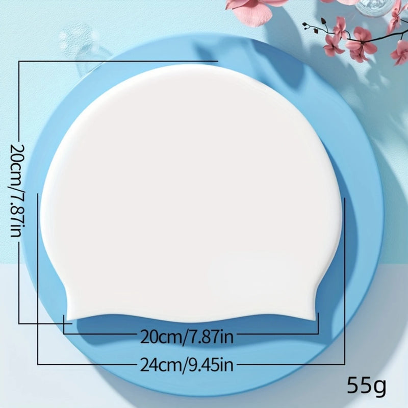 1pc Premium Unisex Silicone Swimming Cap  Waterproof Non slip Super Elastic for Diving  Everyday Use  Secure Fit Ultimate