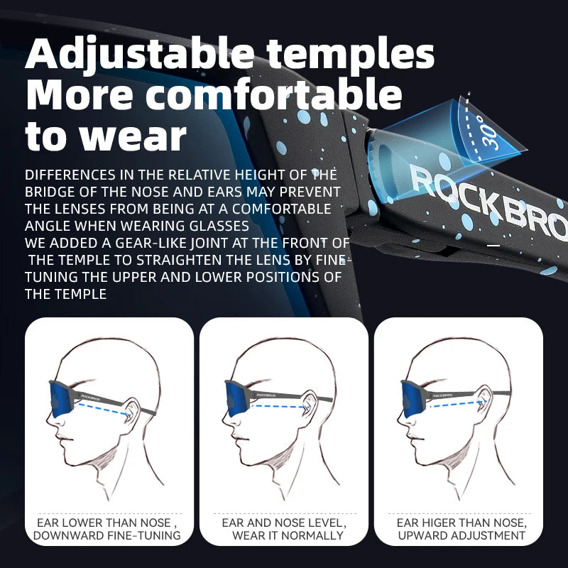 ROCKBROS Polarized Cycling Glasses Men Women Sun Protect Outdoor Sports Eyewear Sunglasses Running Riding Bike Bicycle Glasses