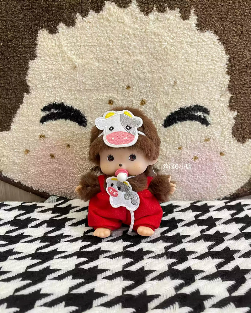 In Stock 15cm Mongon Monkey Kawaii Doll Keychain Bag Pendants Toy Hand Puppet Decompression Children Cute Gift Decoration Gift
