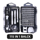 115/117 em 1 conjunto de chave de fenda de precisão magnética hex chave de fenda bits kit de ferramentas manuais para xiaomi mac pc móvel iphone reparação
