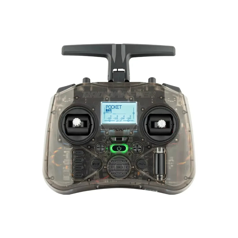 Radiomaster Pocket EdgeTX 2.4G Radio Controller FCC LBT (Mode2 Left-handed Throttle ) CC2500 / ELRS Hall Gimbal Transmitter