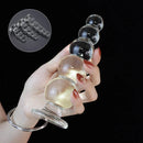 Nova bola vagina grande pirex contas de cristal vidro butt plug grande anal vibrador grânulo falso adulto masturbar brinquedos sexuais para mulheres homens gay