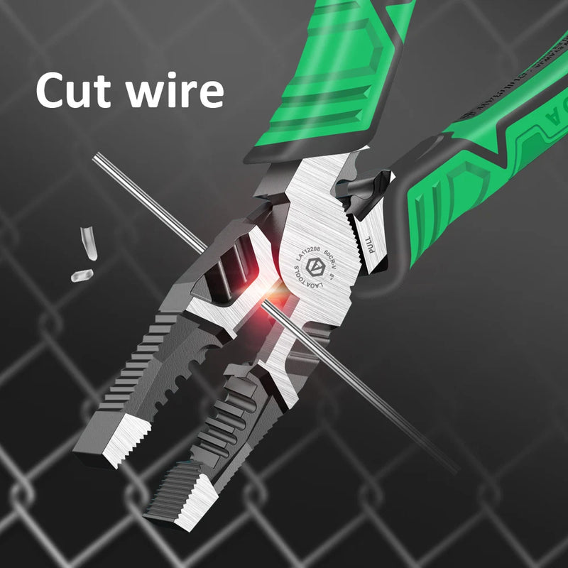 Laoa alicate de nariz agulha cortadores de fio de aço duro nariz longo descascamento terminal friso ferramentas manuais multifuncionais