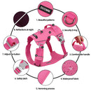 Arnês para cães atualizado, colete tático de nylon à prova d'água para cães pequenos, médios e grandes, refletivos, acessórios para cães de estimação