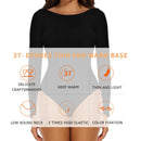 Feminino gola redonda elástico bodysuit manga longa macacão shapewear shaper senhora sexy nova feminina roupas quentes outono inverno